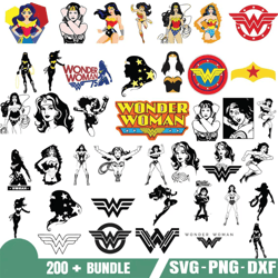 Wonder Woman Svg- Wonder Woman bundle- Wonder Woman Logo- Wonder Woman Png Cartoon - Vector Wonder Woman Png