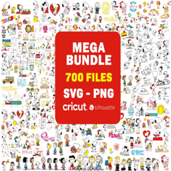 Bundle Svg, Clipart Files, Svg for cricut, High Quality PNG, Instant Download, Snoopy Svg, Snoopy Svg Cut Files