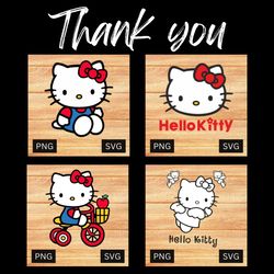 Hello Kitty Svg, Kawaii Kitty Svg, Kitty Cat Svg, Hello Kitty Cricut Svg, Cartoon Svg, Png, Hello Kitty Clipart Png