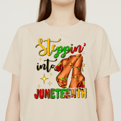 Stepping Into Juneteenth SVG And PNG, 19 June Svg, Juneteenth Shirt Svg, 1865 Svg, Freedom Svg, Juneteenth Png Designs