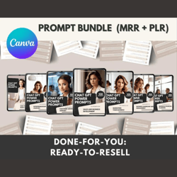 MRR ChatGPT Business Prompts Bundle | Chat GPT Prompts with Master Resell Rights and Private Label Rights Done