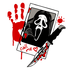 Call me scream SVG. Ghostface SVG. halloween SVG, horror movie SVG, cricut, silhouette vector cut file