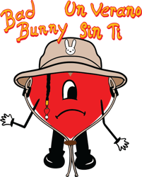 Bad Bunny Svg, Un Verano Sin Ti Svg, Bad Bunny Png, Bad Bunny Clip art, Bad Bunny Heart Svg, Digital download