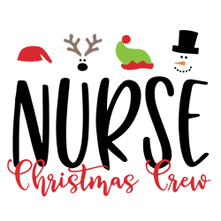 Nurse Christmas Crew Svg, Funny Christmas Svg, Merry Christmas Svg, Christmas Svg, Holiday Svg, Digital download