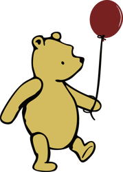 Pooh Solid Balloon Svg, Winnie The Pooh Svg, Winnie the pooh Png, Pooh Svg, Winnie The Pooh Clipart, Instant download-1