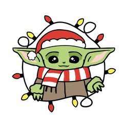 Baby Yoda Christmas Svg, Baby Yoda Svg, Star Wars Svg, Star Wars Christmas Svg, Mandalorian Svg, Instant download-2