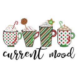 Current Mood Svg, Christmas Svg, Christmas Coffee, Sublimation design, Logo Christmas Svg, Instant download