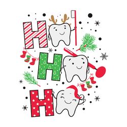 Dentist Christmas Ho Ho Ho Svg, Dentist Christmas Svg, Christmas Svg Files, Logo Christmas Svg, Instant download