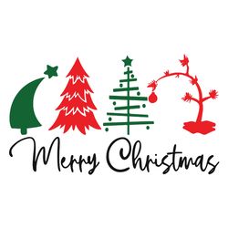 Merry Christmas svg, Christmas Tree svg, Christmas Svg, Vintage Modern svg, Logo Christmas Svg, Instant download