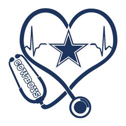 Heart Life Dallas Cowboys NFL Svg, Dallas Cowboys Svg, Football Svg, NFL Team Svg, Sport Svg, Digital download