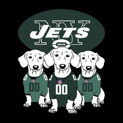 Dachshund Dog Fan New York Jets NFL Svg, New York Jets Svg, Football Svg, NFL Team Svg, Sport Svg, Cut file