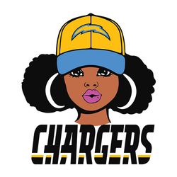 Los Angeles Chargers Girl NFL Svg, Football Team Svg, NFL Team Svg, Sport Svg, Digital download