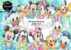 Mickey Mouse Baby , Watercolor clip art, Mickey Mouse Baby clip art