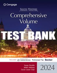 Test Bank For South-Western Federal Taxation 2024: Comprehensive - 47th - 2024 All Chapters