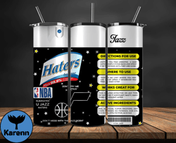 Utah Jazz Tumbler Wrap, Basketball Design,NBA Teams,NBA Sports,Nba Tumbler Wrap,NBA DS-94