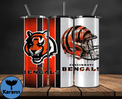 Cincinnati Bengals Tumbler Wrap, NFL Logo Tumbler Png, NFL Design Png-37