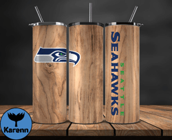 Seattle Seahawks Tumbler Wrap, NFL Logo Tumbler Png, NFL Design Png-71