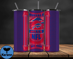 Buffalo Bills Tumbler Wrap, NFL Logo Tumbler Png, NFL Design Png-103