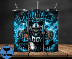 Carolina Panthers Fire Tumbler Wraps, ,Nfl Png,Nfl Teams, Nfl Sports, NFL Design Png Design 05
