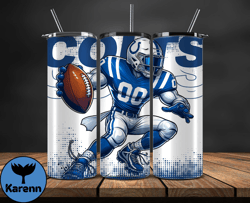 Indianapolis Colts NFL Tumbler Wraps, Tumbler Wrap Png, Football Png, Logo NFL Team, Tumbler Design 14
