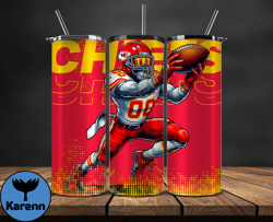 Kansas City Chiefs NFL Tumbler Wraps, Tumbler Wrap Png, Football Png, Logo NFL Team, Tumbler Design 16
