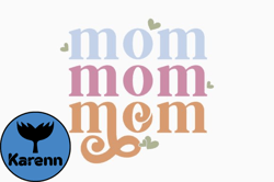 Mom Retro Mothers Day SVG Design 360