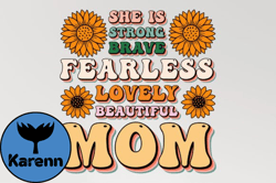 She is Strong Mothers SVG Sublimation Design237