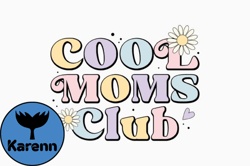 Retro Mothers Day SVG Design Cool Moms Design 316
