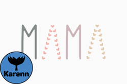 Retro Mothers Day Love Mama, Mother day PNG, Mother day PNG Design 380