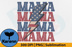 Mama 4th of July PNG, Mom Patriotic, USA Design 36
