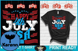 HAPPY 4TH of JULY USA WISHING DESIGN SVG Design 82