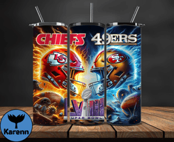 Kansas City Chiefs Super Bowl Tumbler Png, Super Bowl 2024 Tumbler Wrap 09