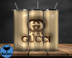 Gucci Tumbler Wrap, Logo LV 3d Inflatable, Fashion Patterns, Logo Fashion Tumbler -12 by Karenn
