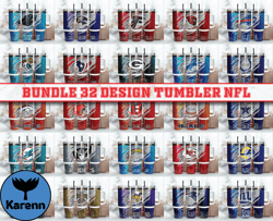 Bundle 32 Design NFL Tumbler 40oz Png, 40oz Tumler Png 96 by Karenn SHOP
