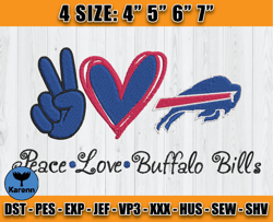 Buffalo Bills Embroidery, NFL Buffalo Bills Embroidery, NFL Machine Embroidery Digital, 4 sizes Machine Emb Files - 05-K