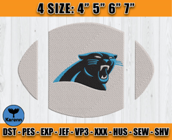 Panthers Embroidery, NFL Panthers Embroidery, NFL Machine Embroidery Digital, 4 sizes Machine Emb Files -15 Karenn