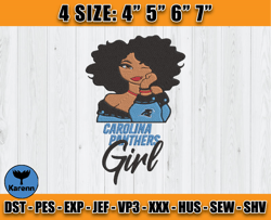 Panthers Embroidery, Betty Boop Embroidery, NFL Machine Embroidery Digital, 4 sizes Machine Emb Files -20 Karenn