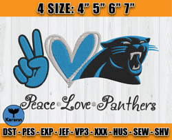 Panthers Embroidery, NFL Panthers Embroidery, NFL Machine Embroidery Digital, 4 sizes Machine Emb Files -24 Karenn