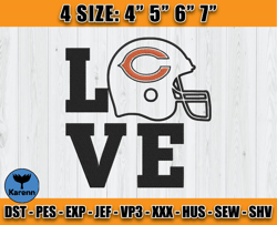 Chicago Bears Embroidery, NFL Bears Embroidery, NFL Machine Embroidery Digital, 4 sizes Machine Emb Files -11 Karenn