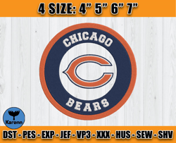 Chicago Bears Embroidery, Snoopy Embroidery, NFL Machine Embroidery Digital, 4 sizes Machine Emb Files -13 Karenn