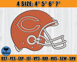 Chicago Bears Embroidery, NFL Bears Embroidery, NFL Machine Embroidery Digital, 4 sizes Machine Emb Files - 16 Karenn