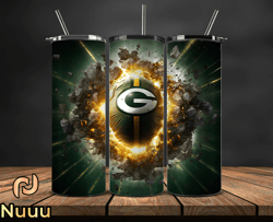 Green Bay Packers Tumbler Wrap, NFL Logo Tumbler Png, NFL Design Png-113