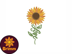 Sunflower Love Embroidery Design