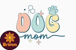 Dog Mom SVG Quotes Retro Design