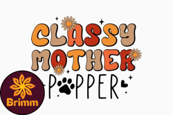 Retro Funny Dog SVG Classy Mother Pupper