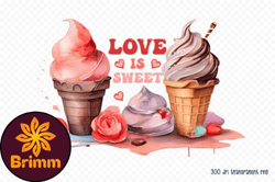 Love is Sweet Valentines Day PNG