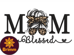 Blessed Mom Embroidery Design Design 78