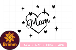 Heart Star Mom Gift Design 147