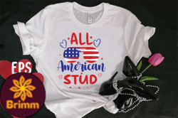 All American Stud T-shirt Design Design 95
