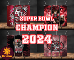 San Francisco 49ers Super Bowl Tumbler Png, Super Bowl 2024 Tumbler Wrap 04